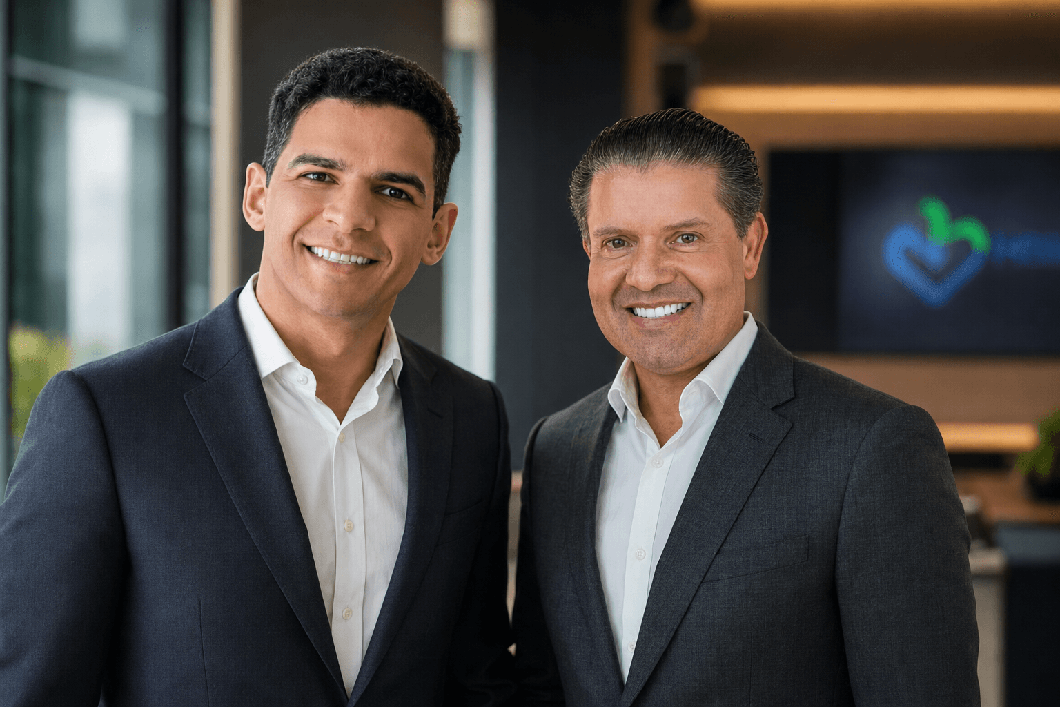 William, corretor parceiro, e Lee, da Heart Mortgage